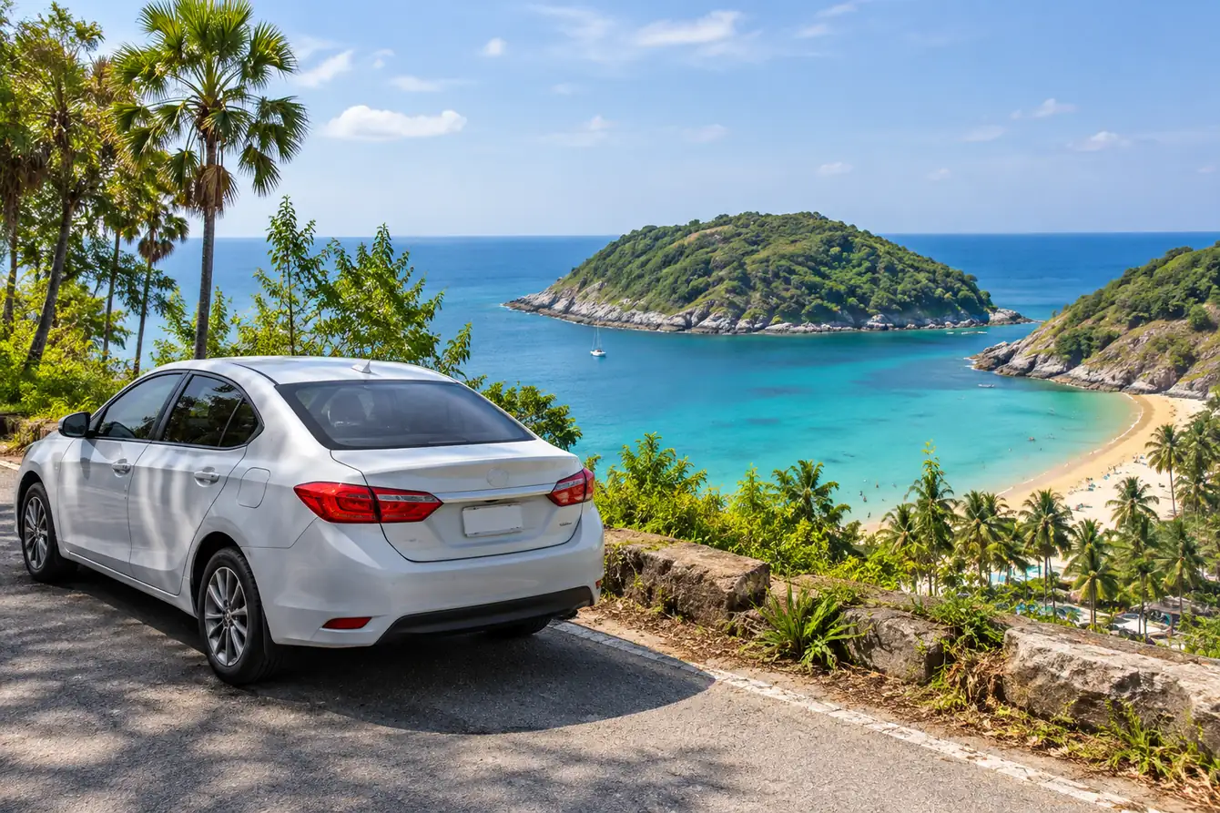 Generated illustration: Ya Nui Beach in Phuket by Car: Road, Parking and Best Time