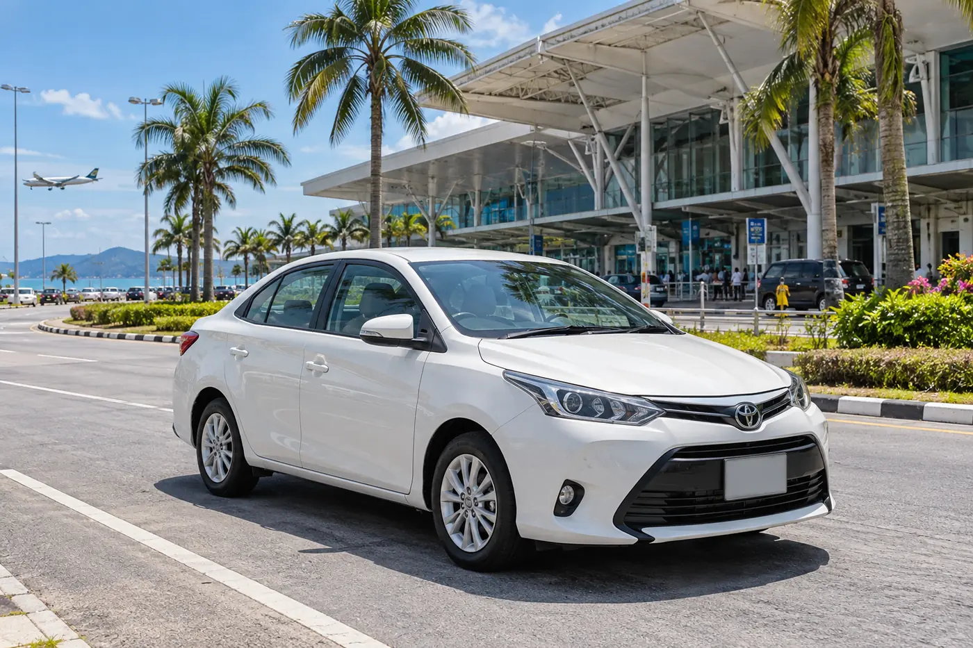 Сгенерированная иллюстрация: Car Rental at Phuket Airport