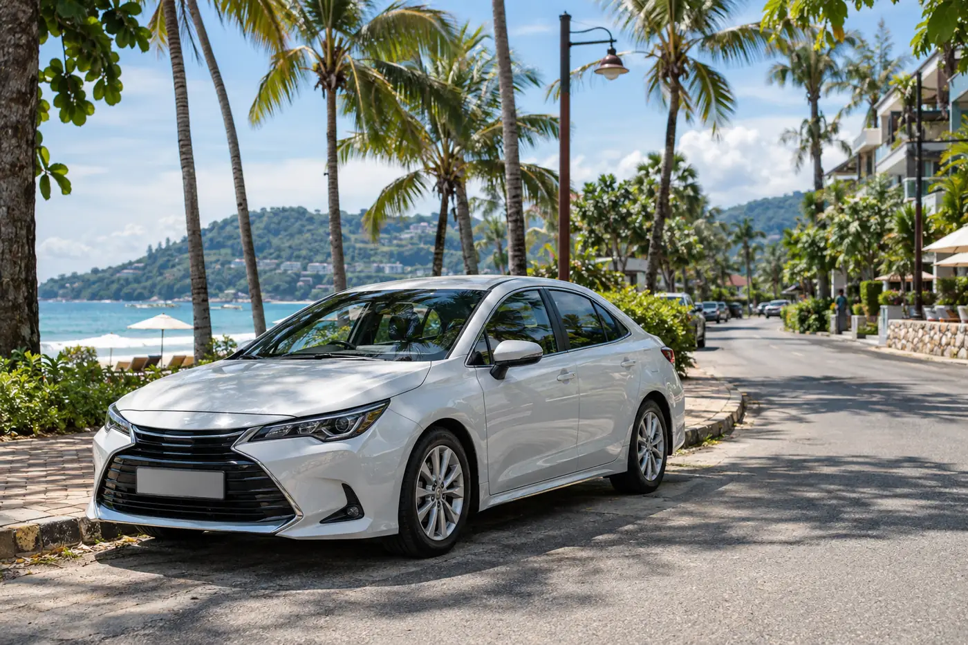 Сгенерированная иллюстрация: Car Rental in Bang Tao, Phuket