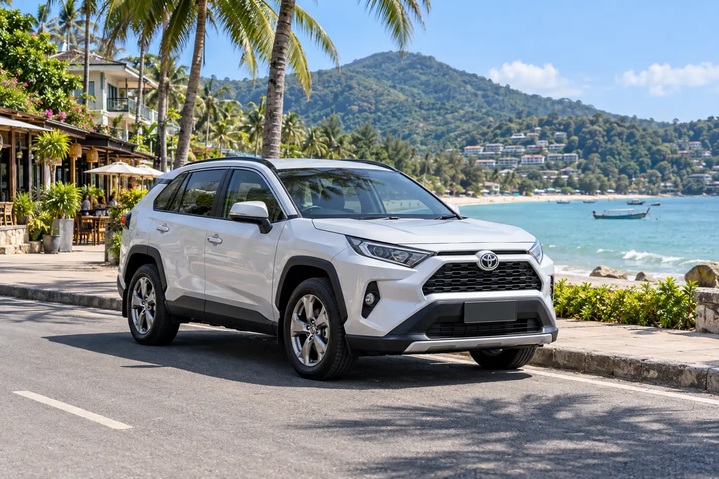 Сгенерированная иллюстрация: Car Rental in Kamala, Phuket
