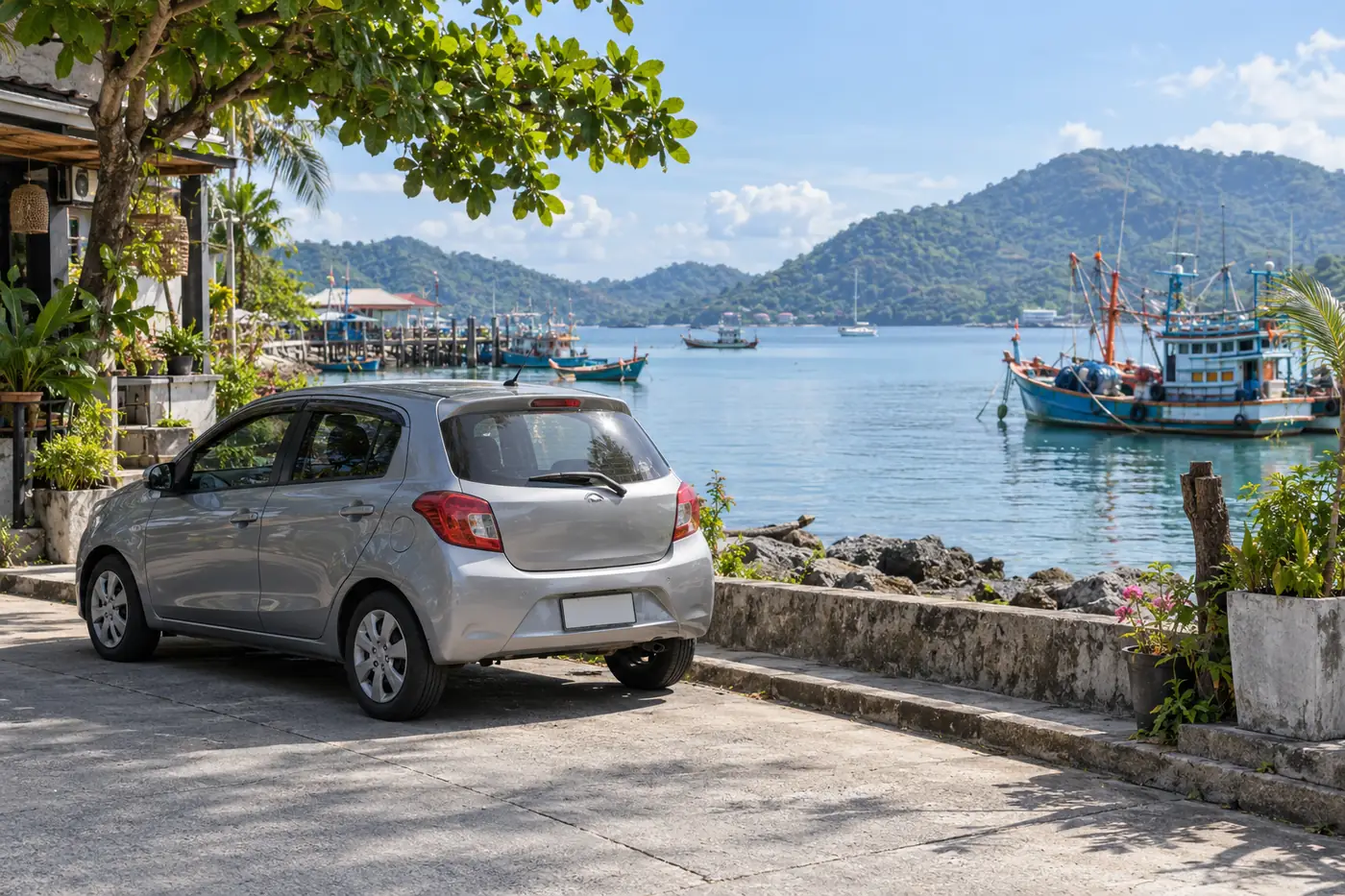 Generated illustration: Cheapest Car to Rent in Chalong, Phuket, for a Week