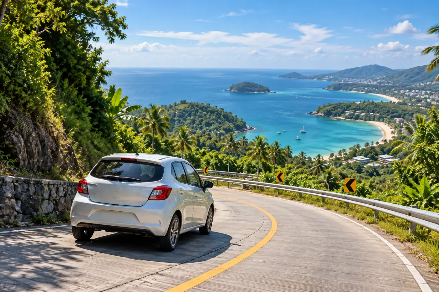 Generated illustration: Is a Small Car Enough for Kamala's Hills, Phuket