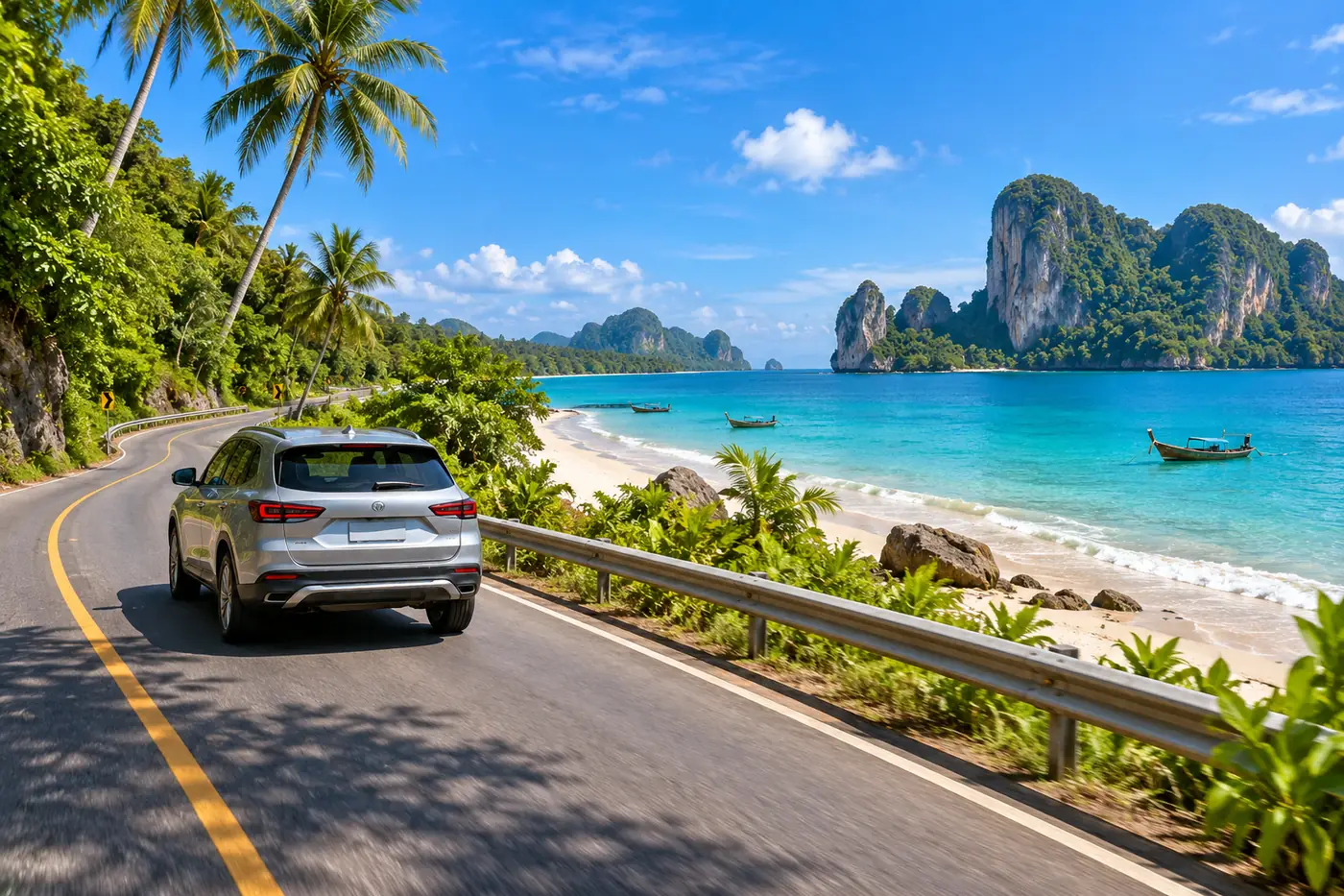 Generated illustration: Can You Drive from Phuket to Railay Beach