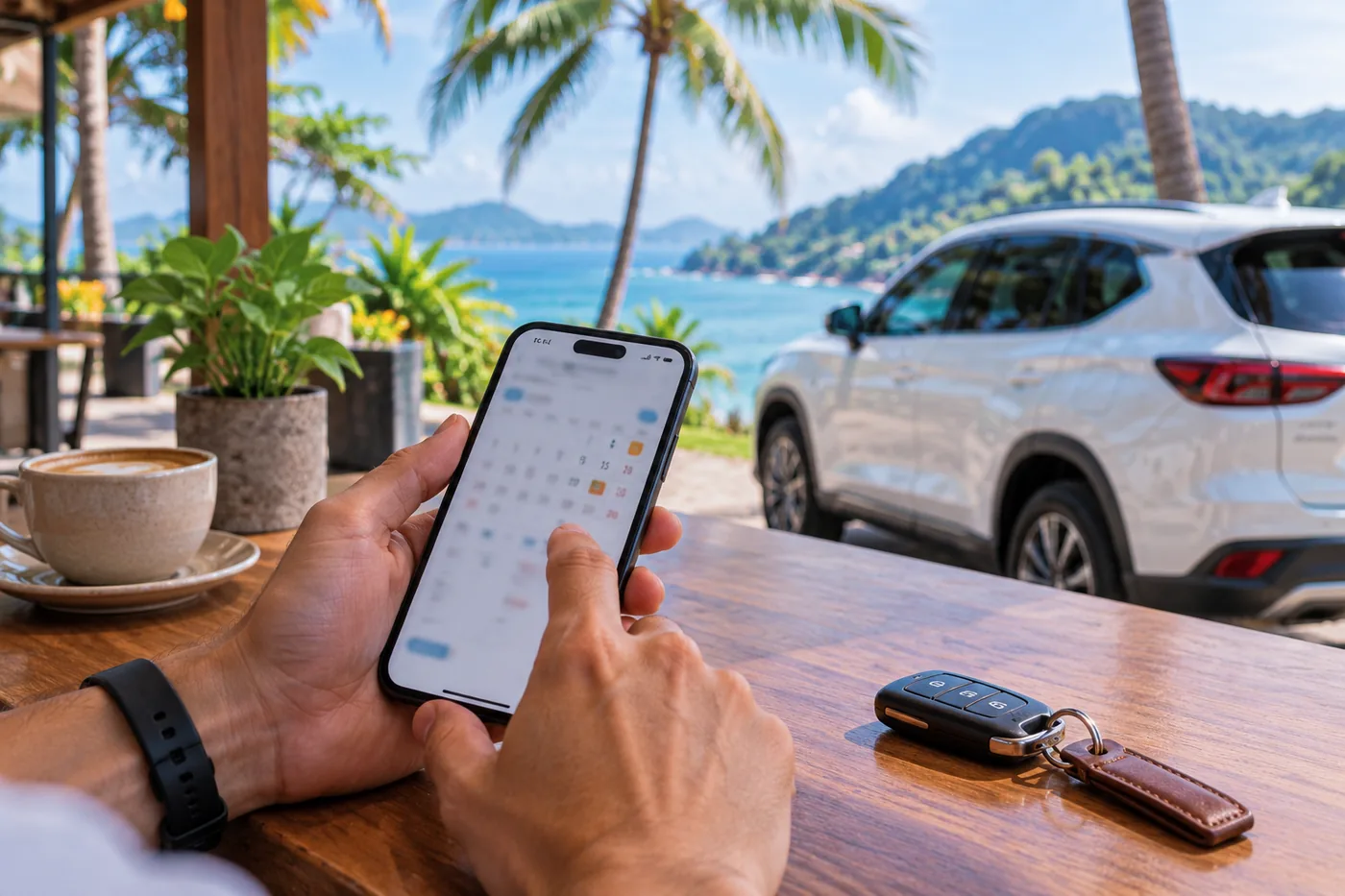 Generated illustration: Can I Cancel or Change My Rental Dates in Phuket