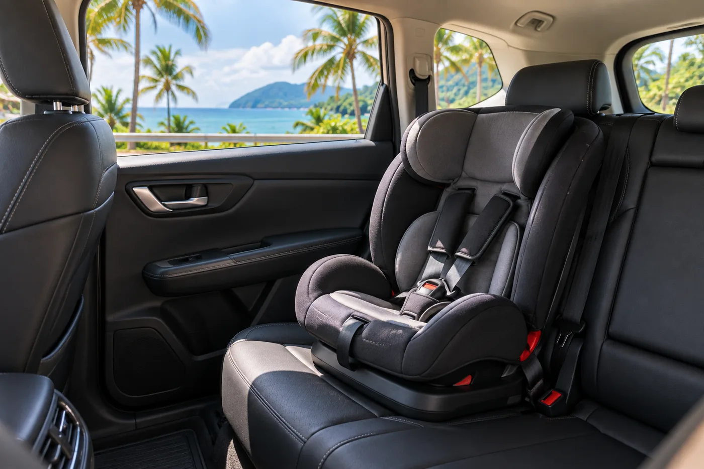 Generated illustration: Can I Get a Child Seat with a Rental Car in Phuket