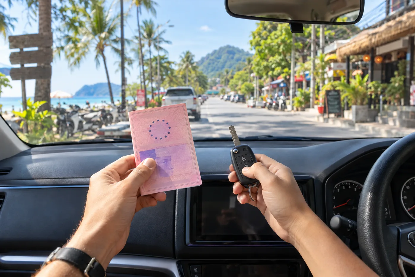 Generated illustration: Can I Drive in Phuket with a French Licence