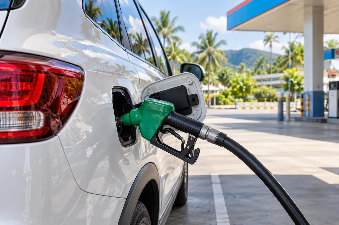 Generated illustration: Fuel Policy for Rental Cars in Phuket: What to Know
