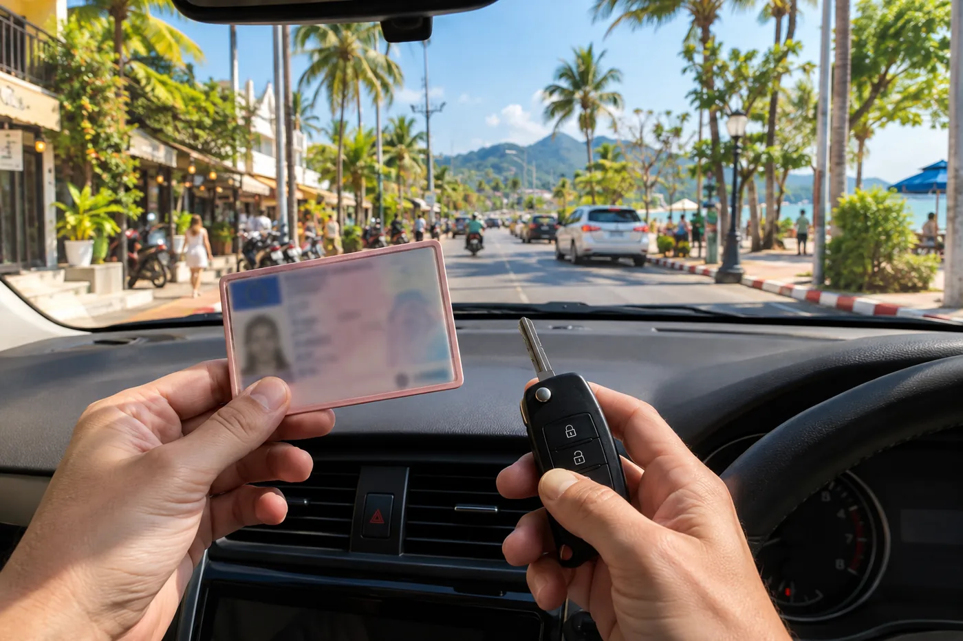 Generated illustration: Can I Drive in Phuket with a German Licence