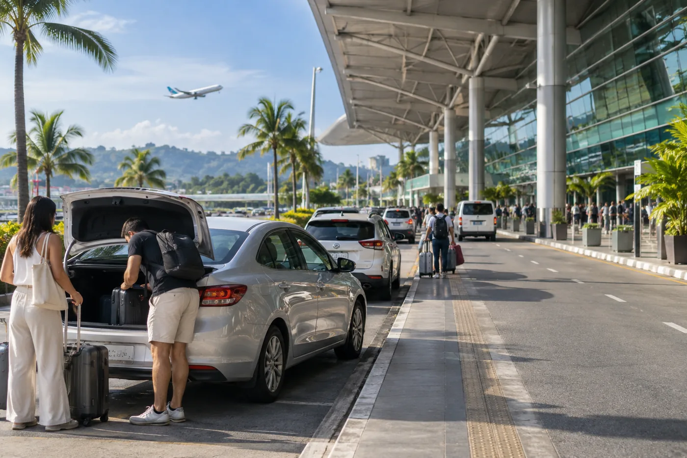 Generated illustration: How Early to Leave for Phuket Airport by Car