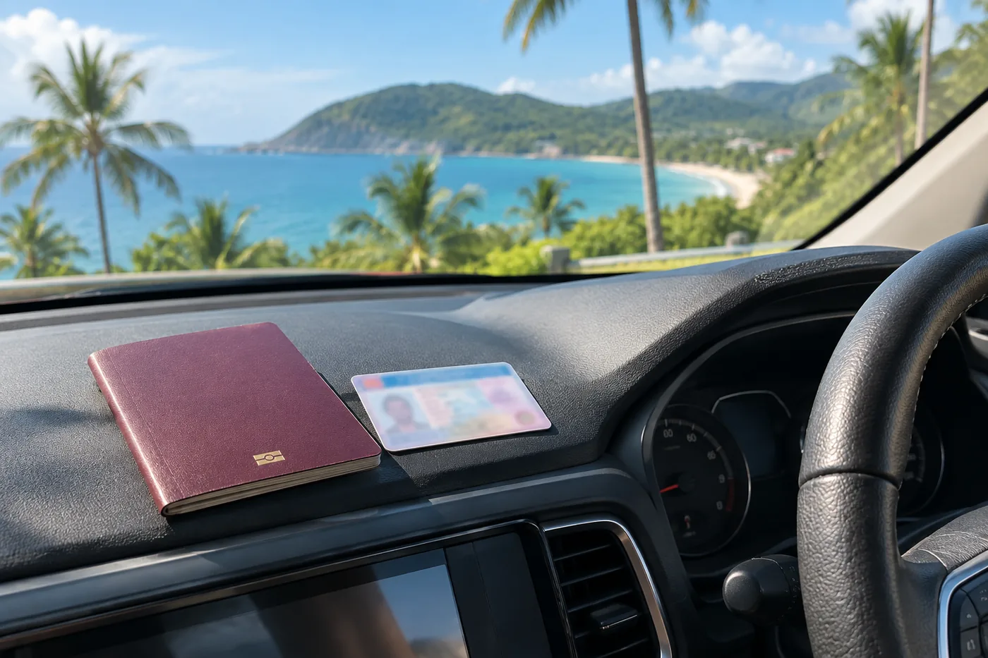 Generated illustration: Can I Drive in Phuket with an Indian Licence