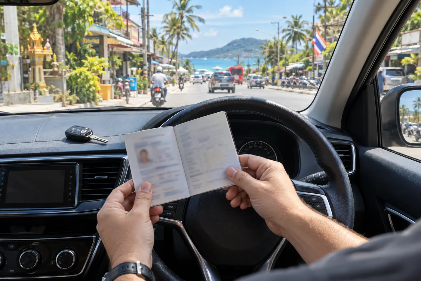 Generated illustration: Can I Drive in Phuket with a New Zealand Licence