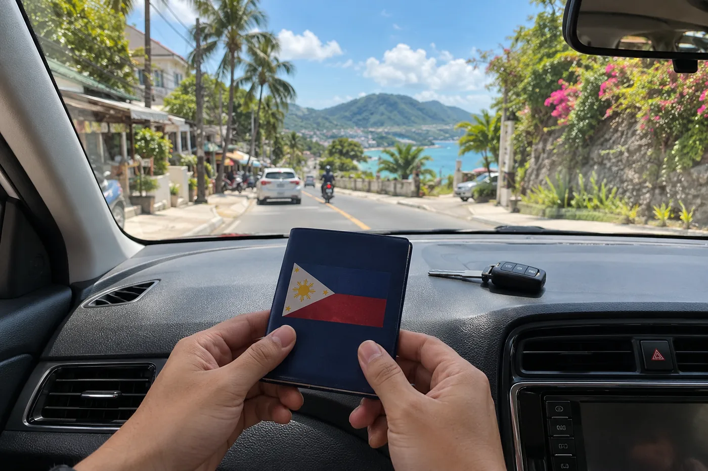 Generated illustration: Can I Drive in Phuket with a Philippine Licence