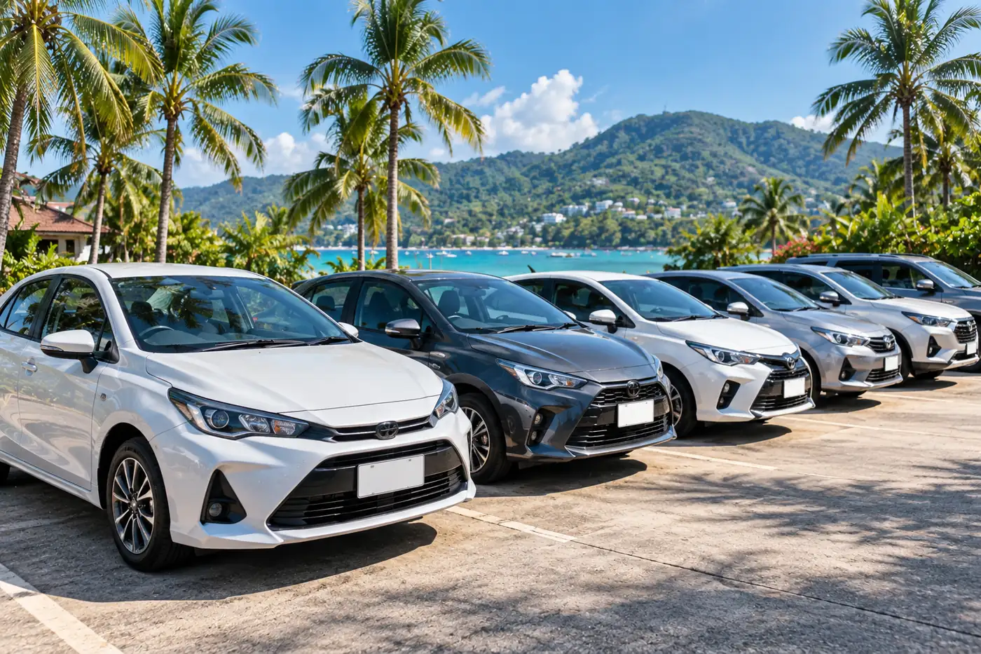 Generated illustration: Rent a Car or Use Grab in Phuket: Which Is Cheaper for a Week