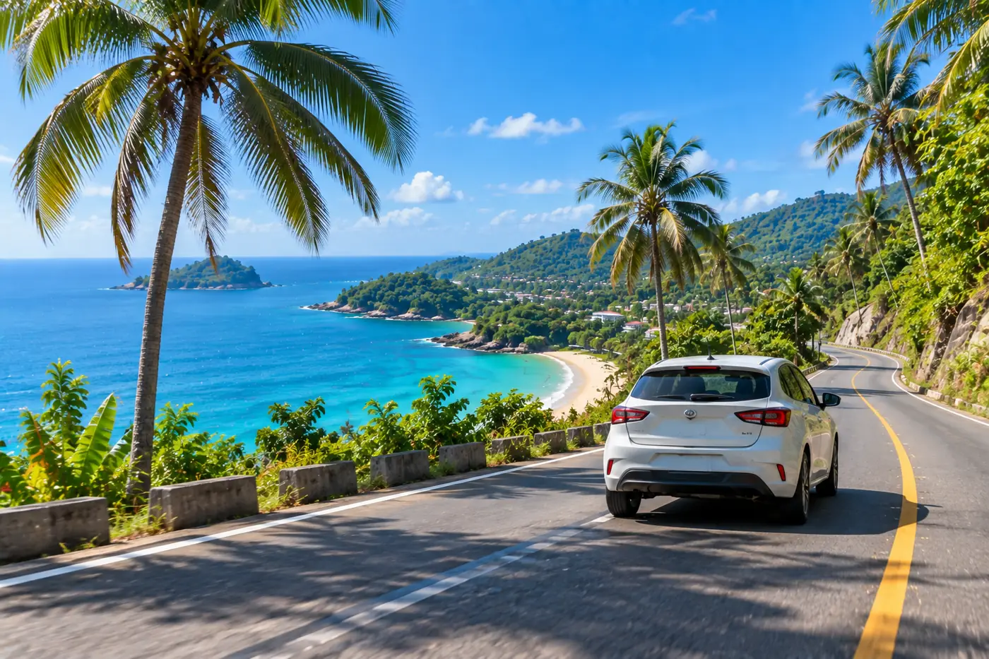 Generated illustration: Car Wash in Phuket: Where and When to Wash a Rental Car