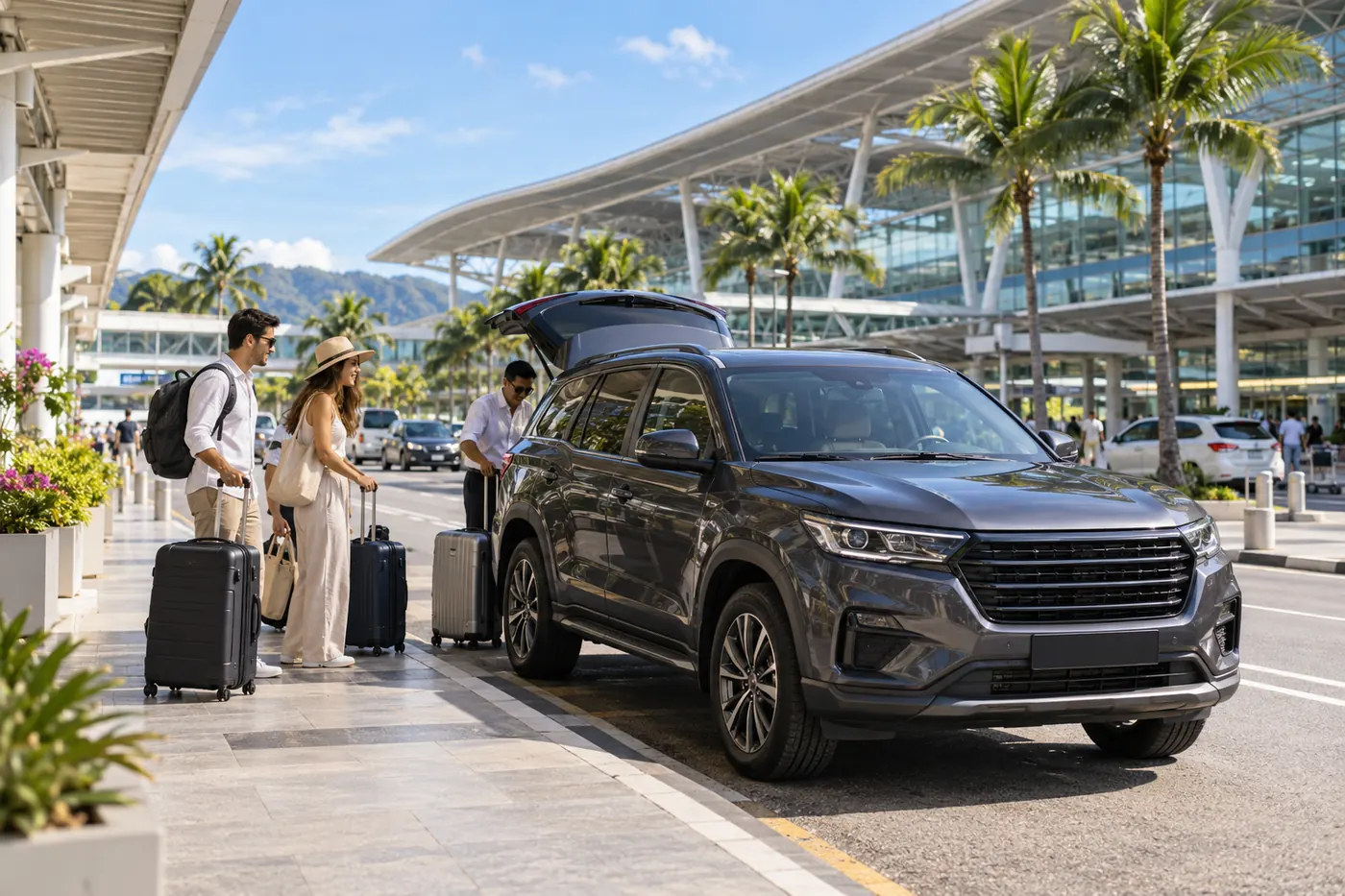 Generated illustration: SUV Rental at Phuket Airport