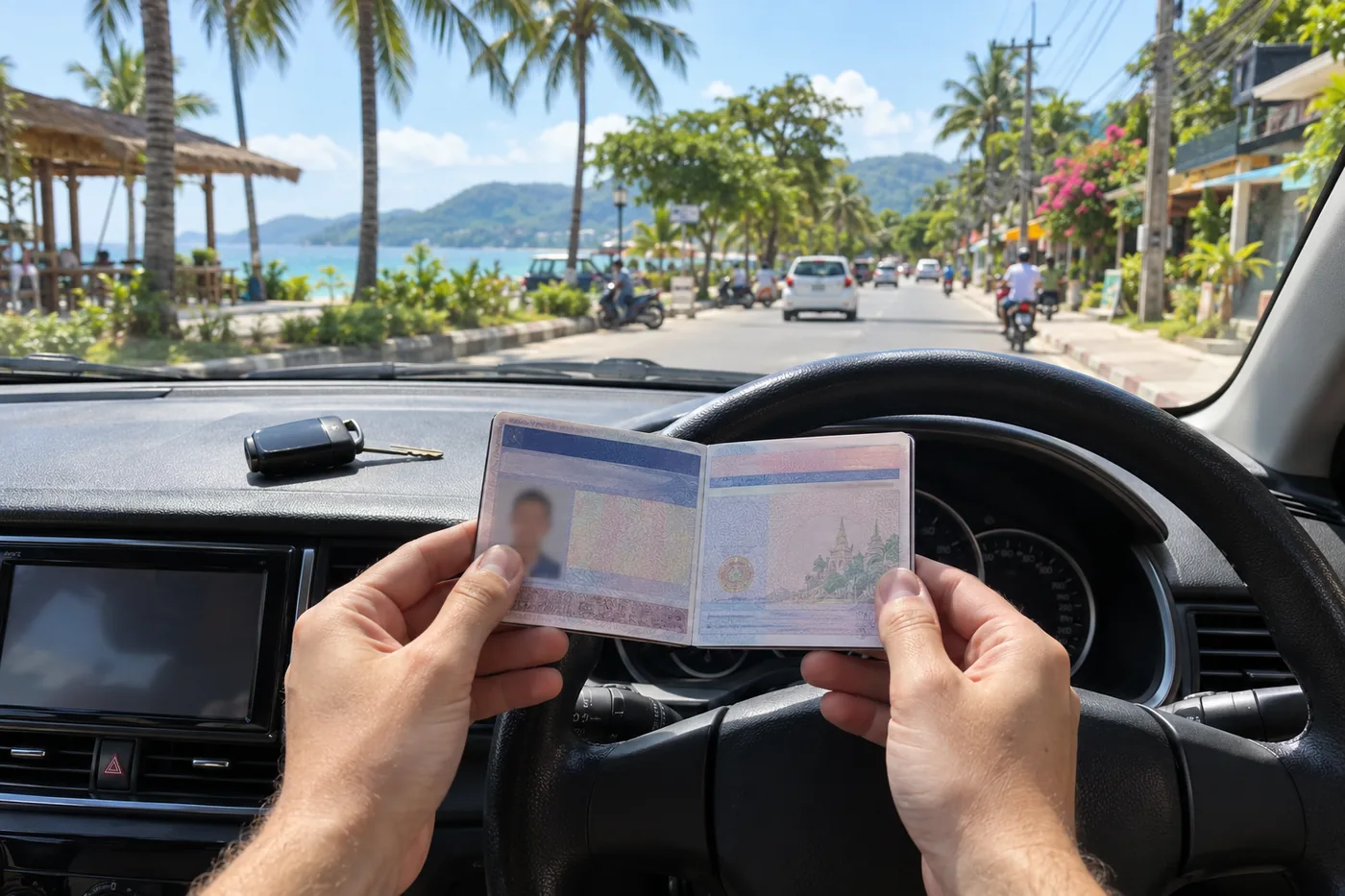 Generated illustration: Getting a Thai Driving Licence in Phuket as a Foreigner
