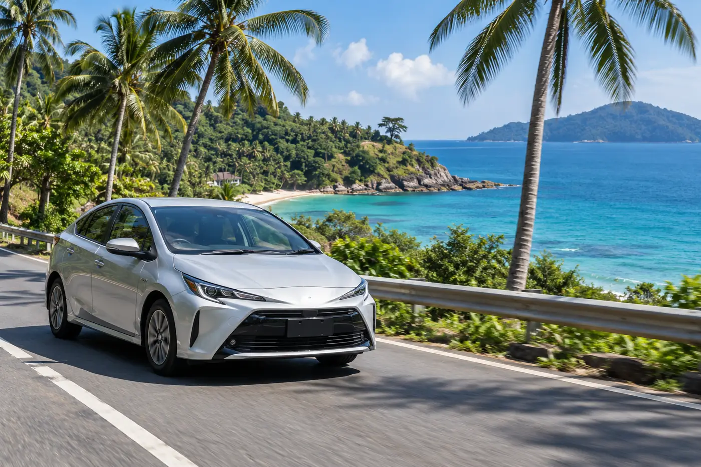 Generated illustration: Hybrid Car Rental in Phuket