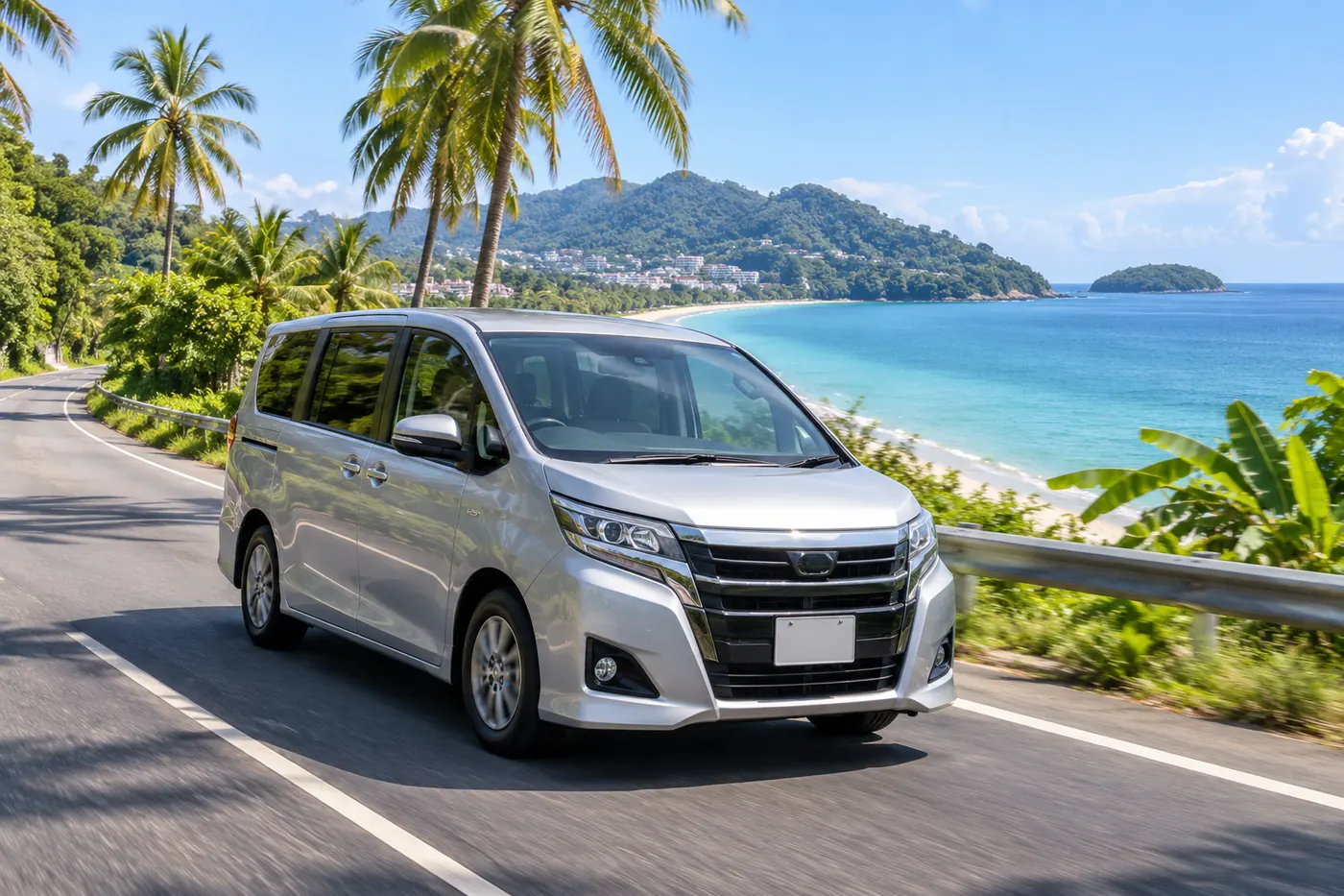 Generated illustration: Minivan Rental in Karon, Phuket