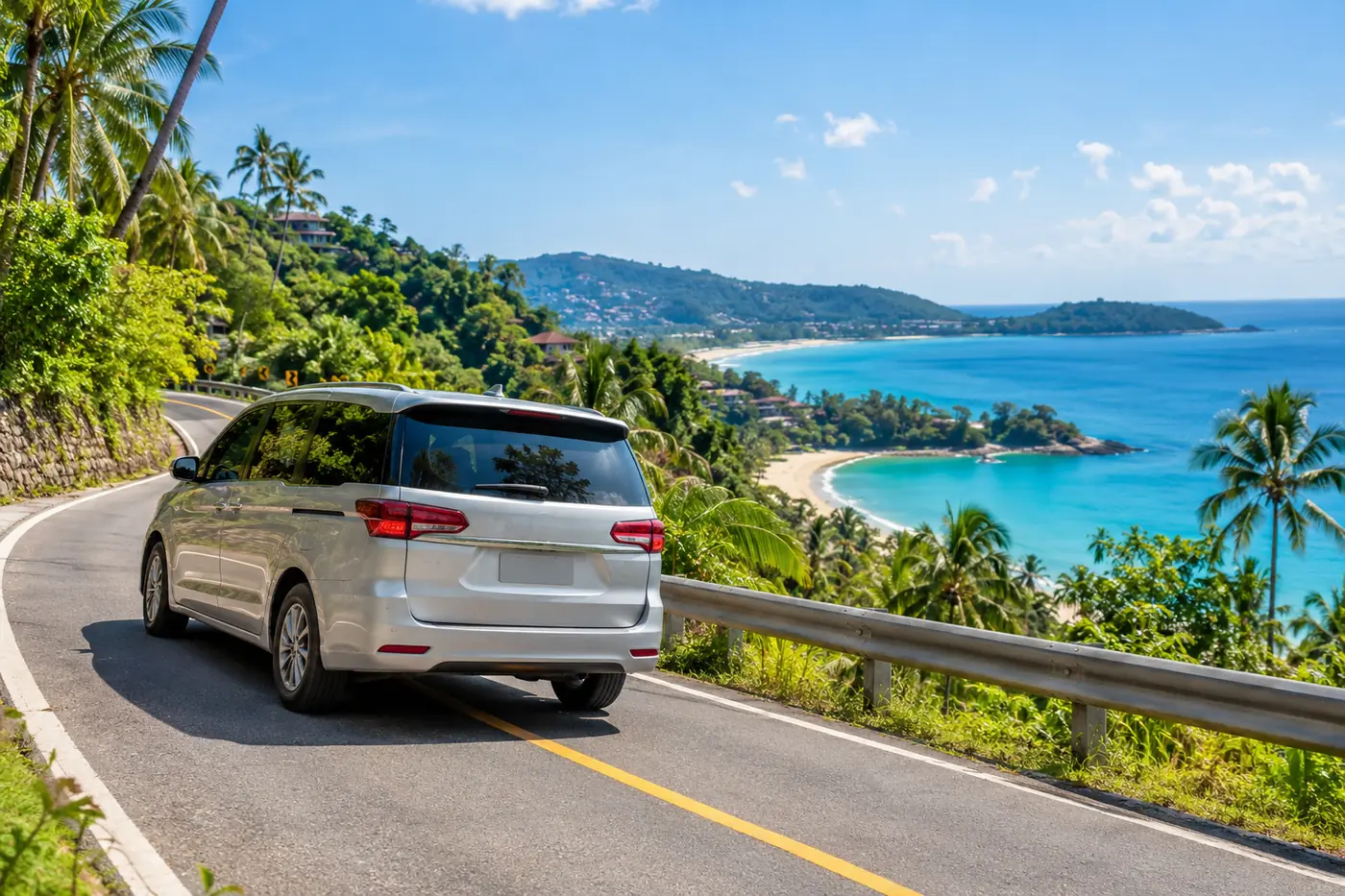 Generated illustration: Minivan Rental in Kata, Phuket
