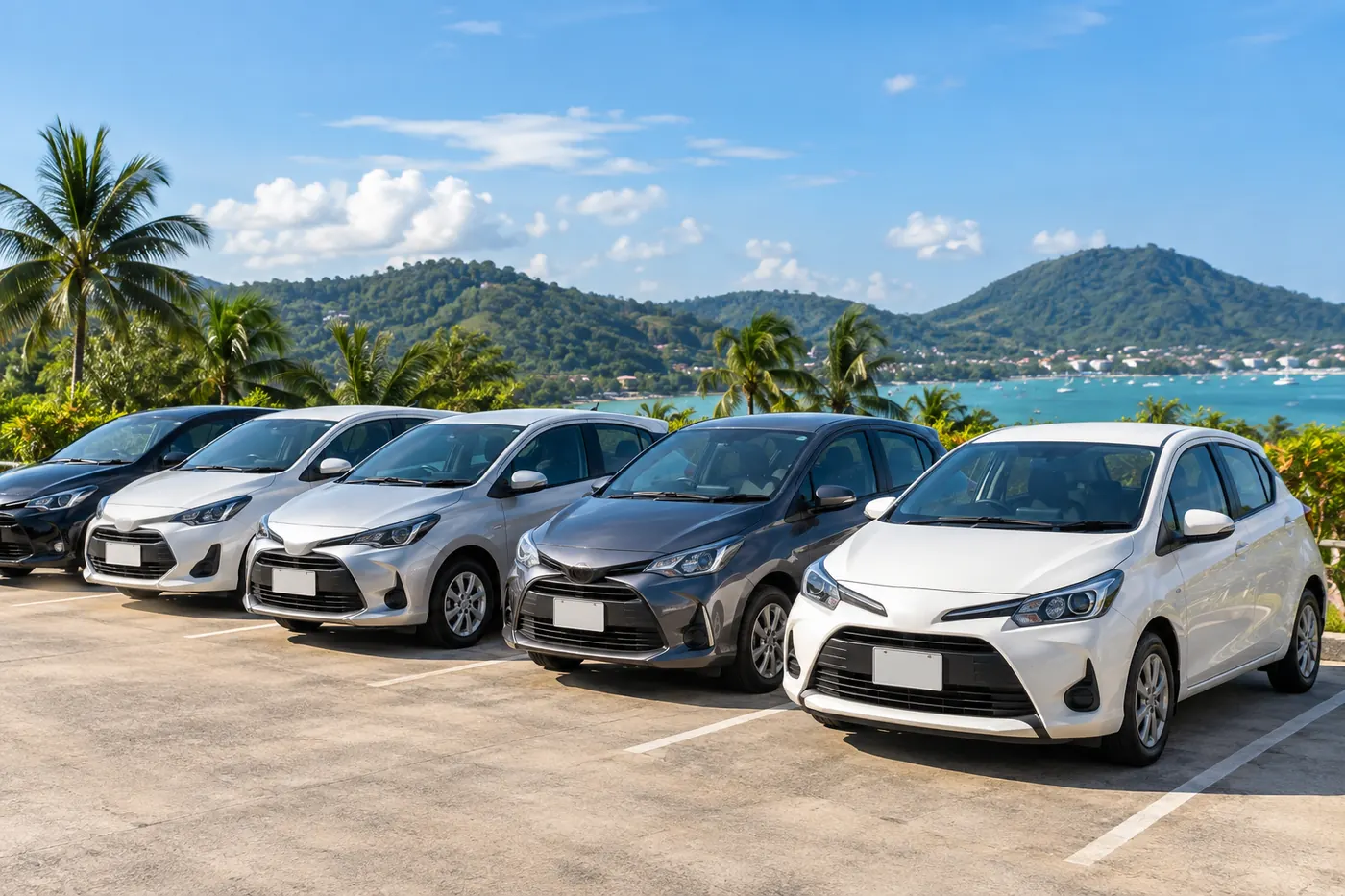 Generated illustration: Monthly Car Rental in Chalong, Phuket
