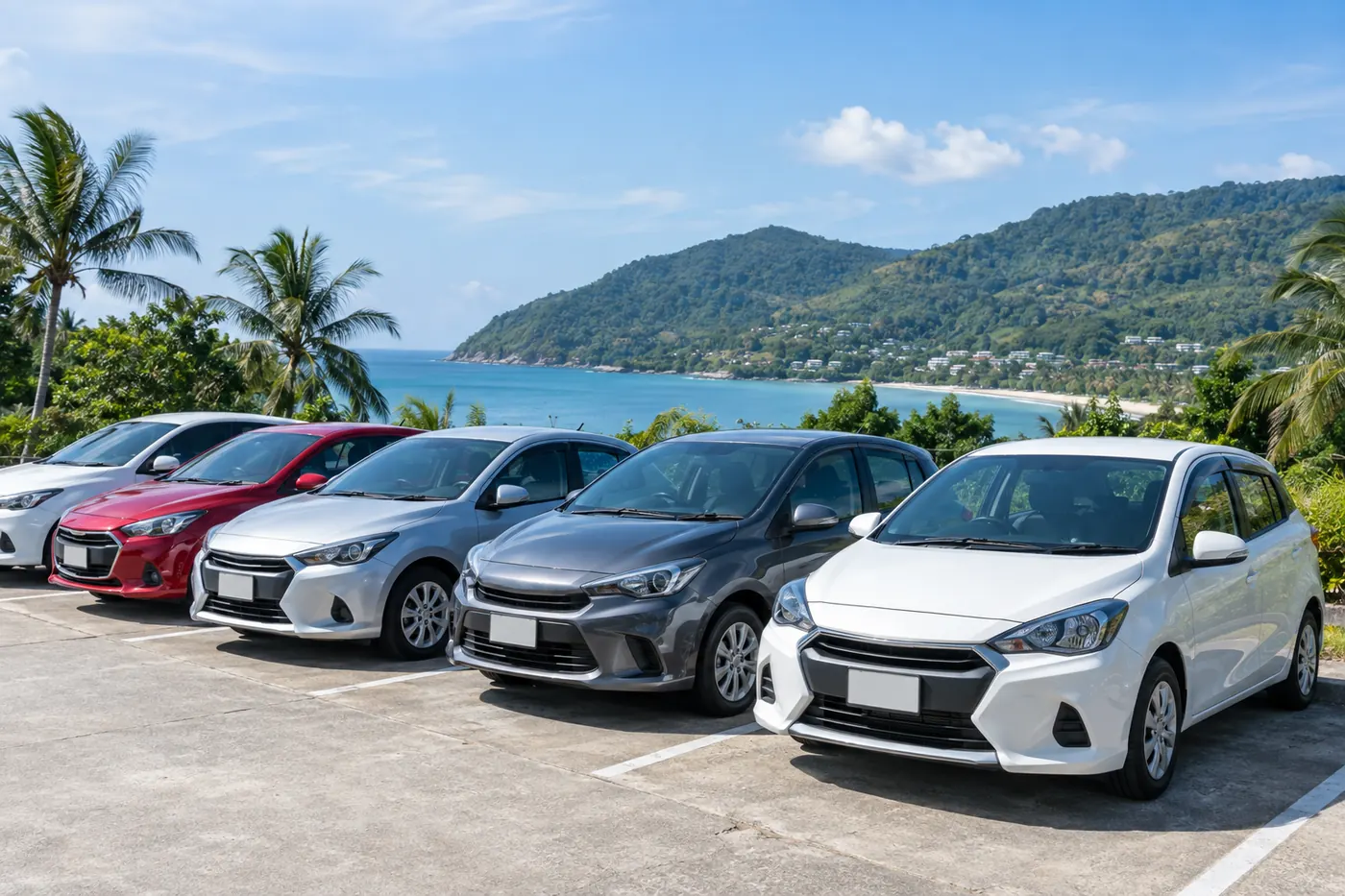 Generated illustration: Monthly Car Rental in Kamala, Phuket
