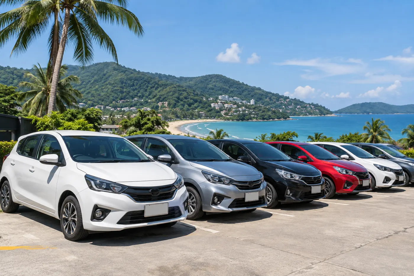 Generated illustration: Monthly Car Rental in Karon, Phuket