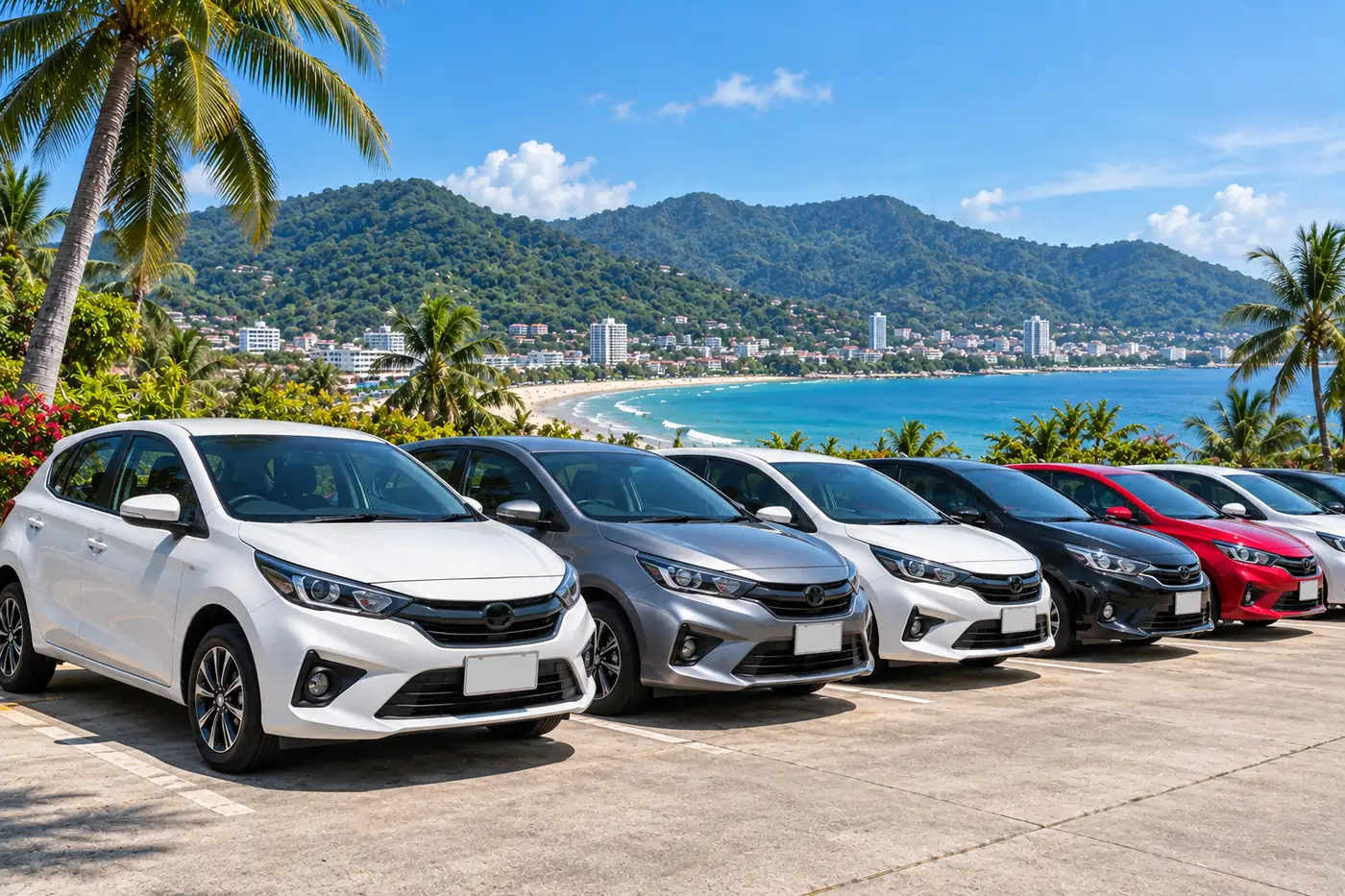 Generated illustration: Monthly Car Rental in Patong, Phuket