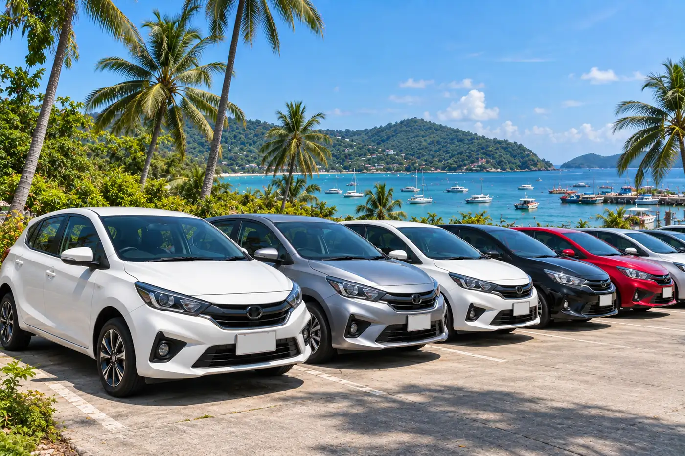 Generated illustration: Monthly Car Rental in Rawai, Phuket
