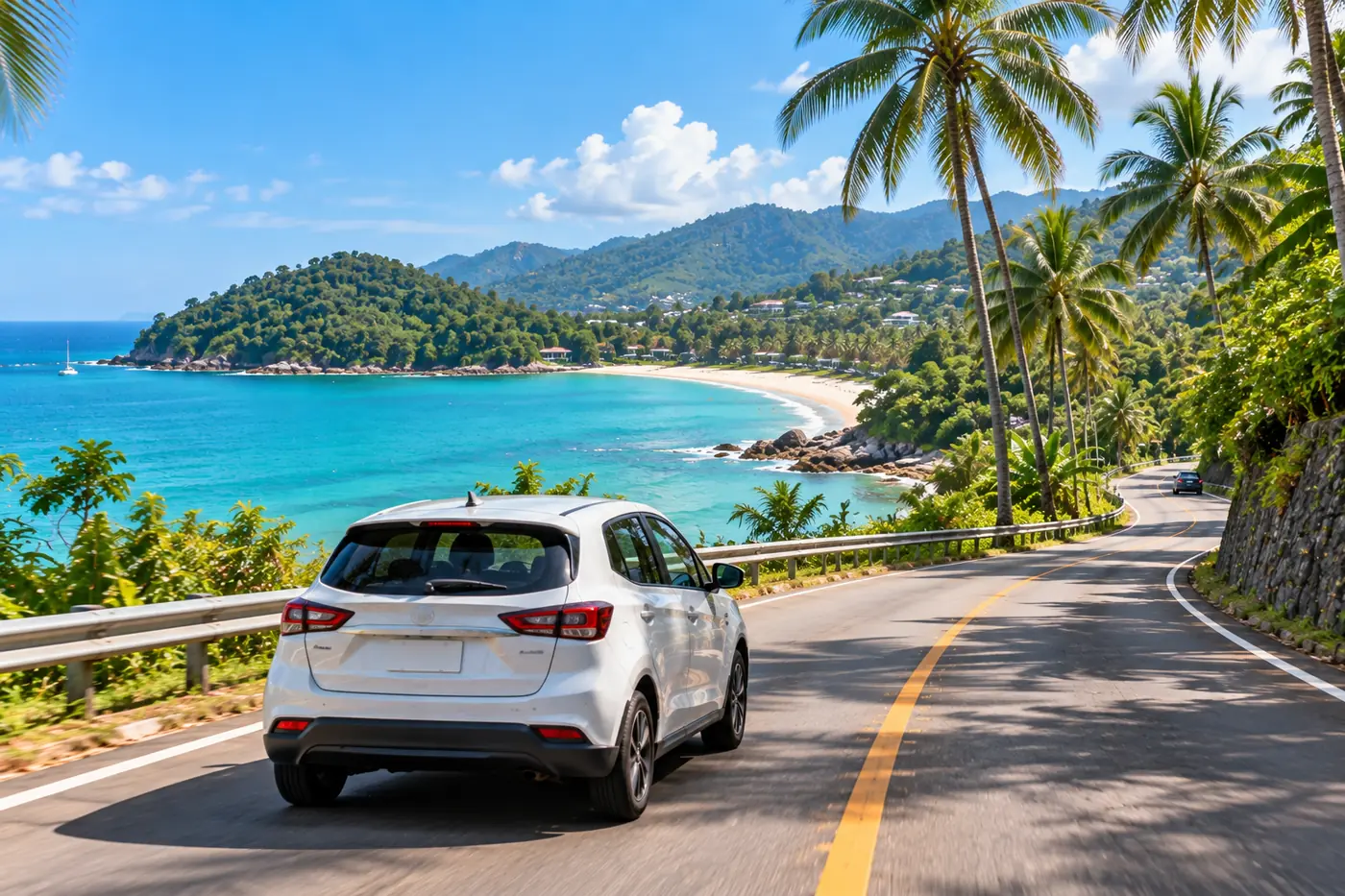 Generated illustration: Rent a Car or Hire a Private Driver in Phuket