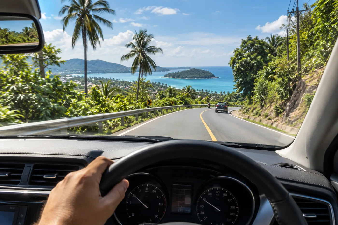 Generated illustration: Chalong to Rawai by Car in Phuket