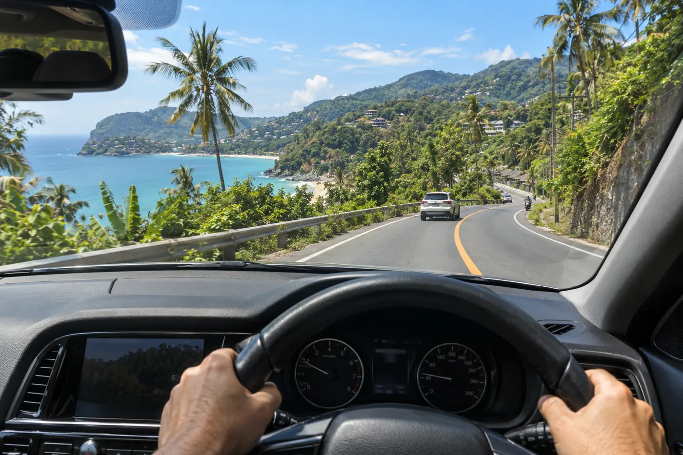 Generated illustration: Kamala to Kata by Car in Phuket
