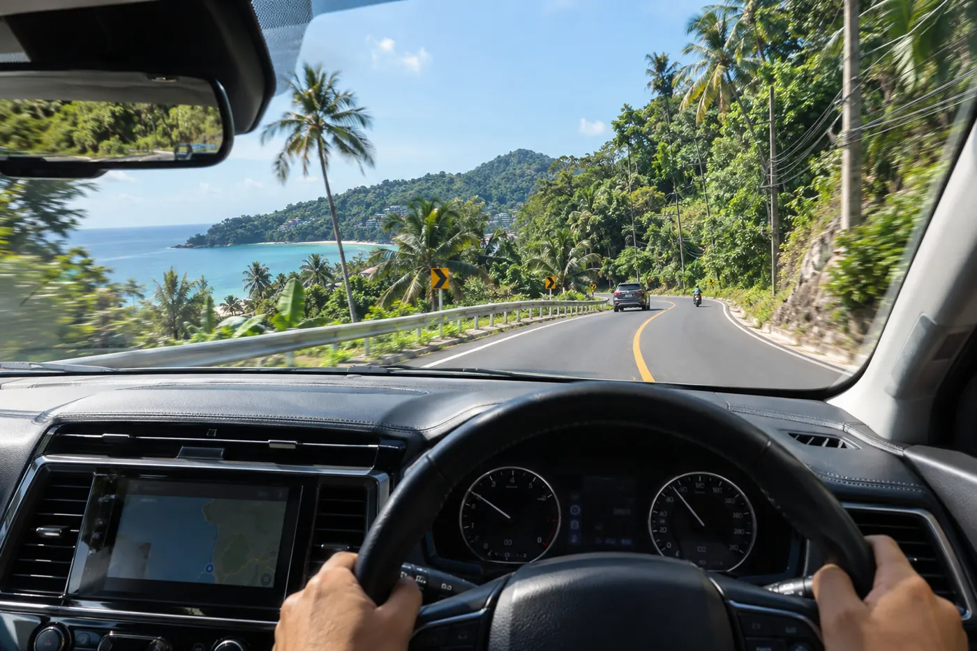 Generated illustration: Cape Panwa to Patong by Car in Phuket