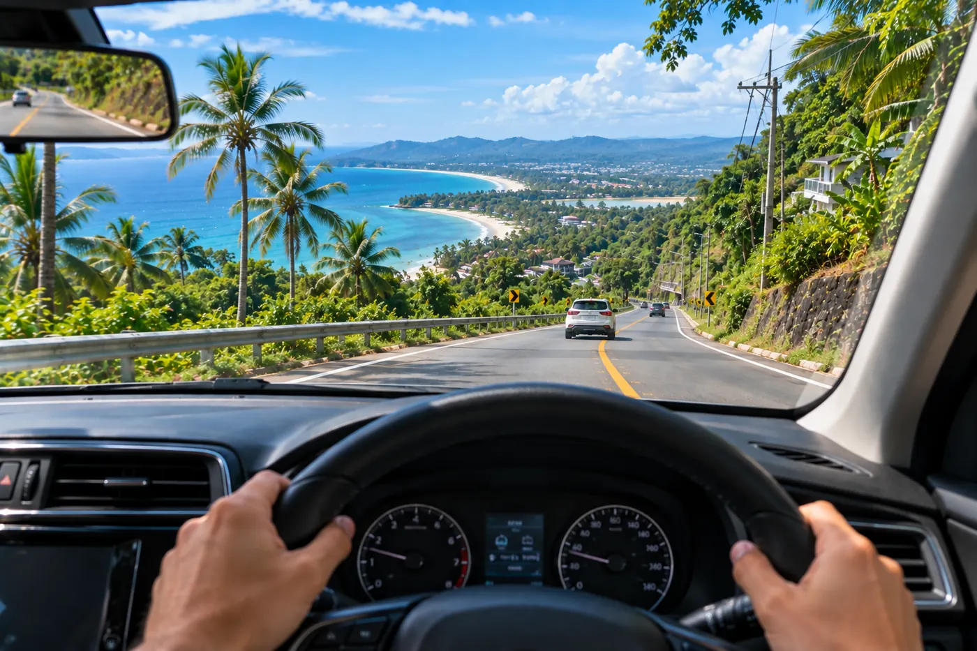 Generated illustration: Patong to Bang Tao by Car, Phuket