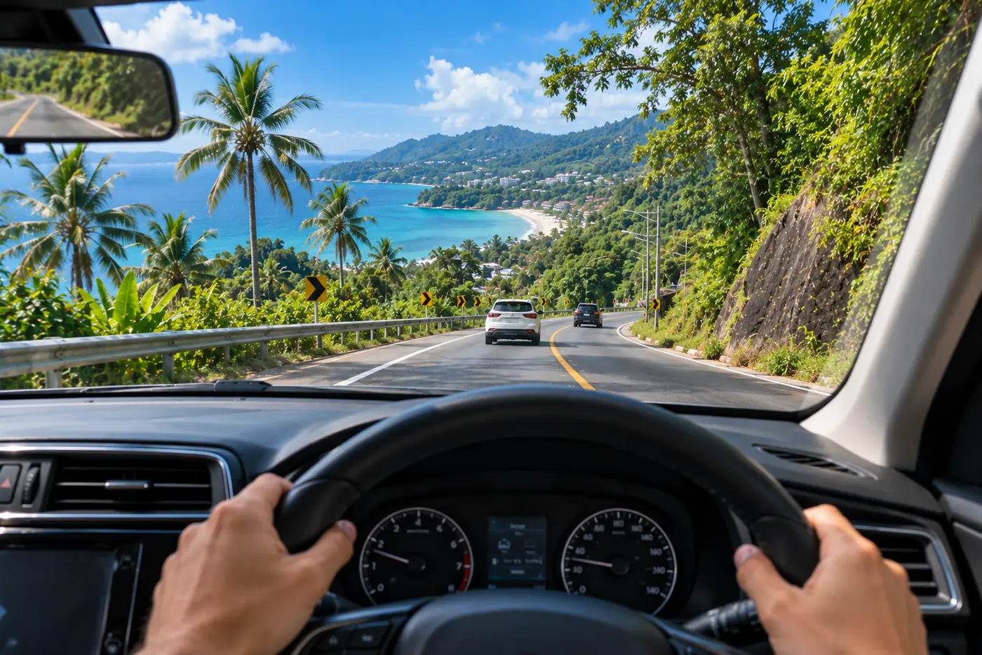 Generated illustration: Patong to Kamala by Car, Phuket