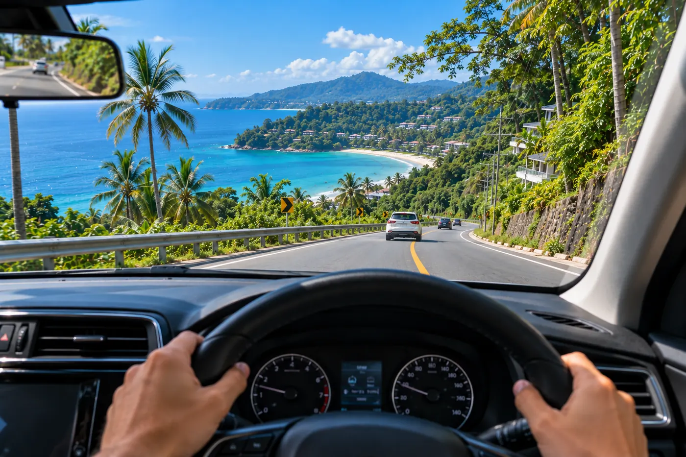 Generated illustration: Patong to Surin by Car, Phuket