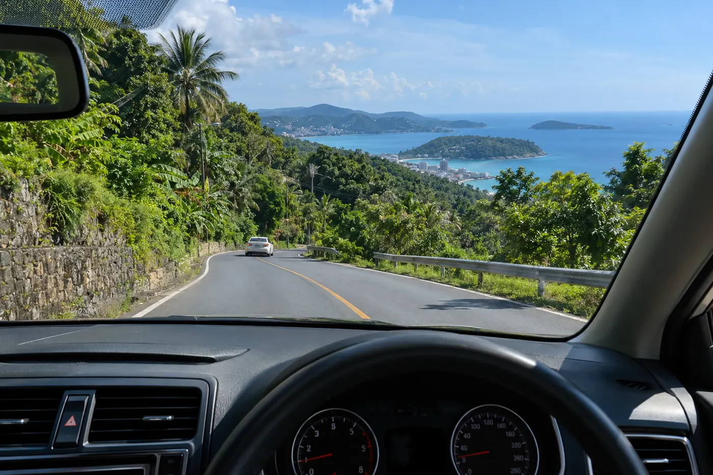 Generated illustration: Patong to the Windmill Viewpoint in Phuket by Car