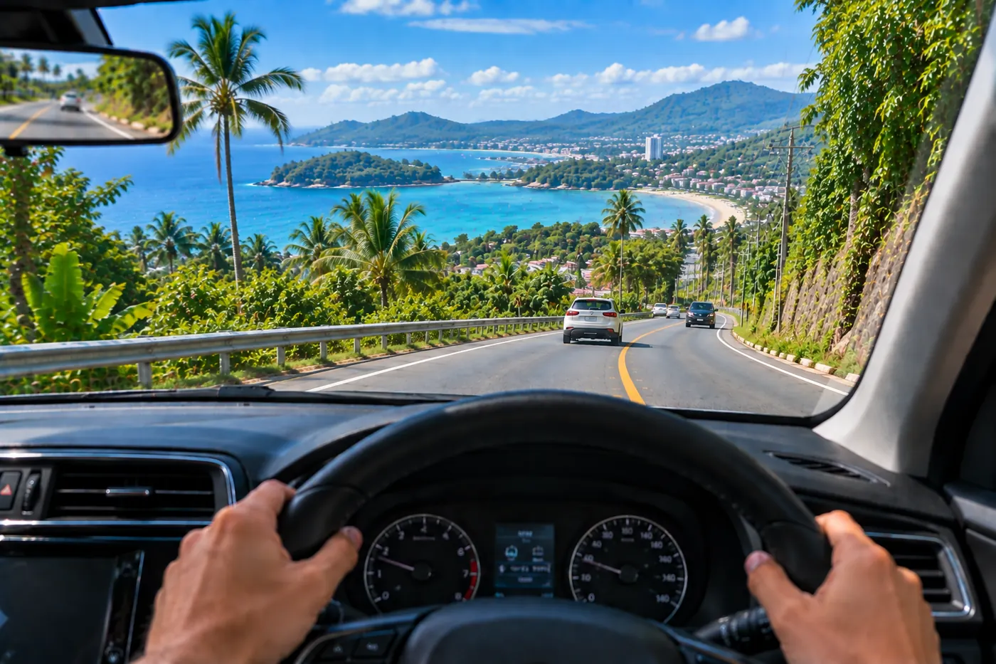 Generated illustration: Rawai to Patong by Car, Phuket